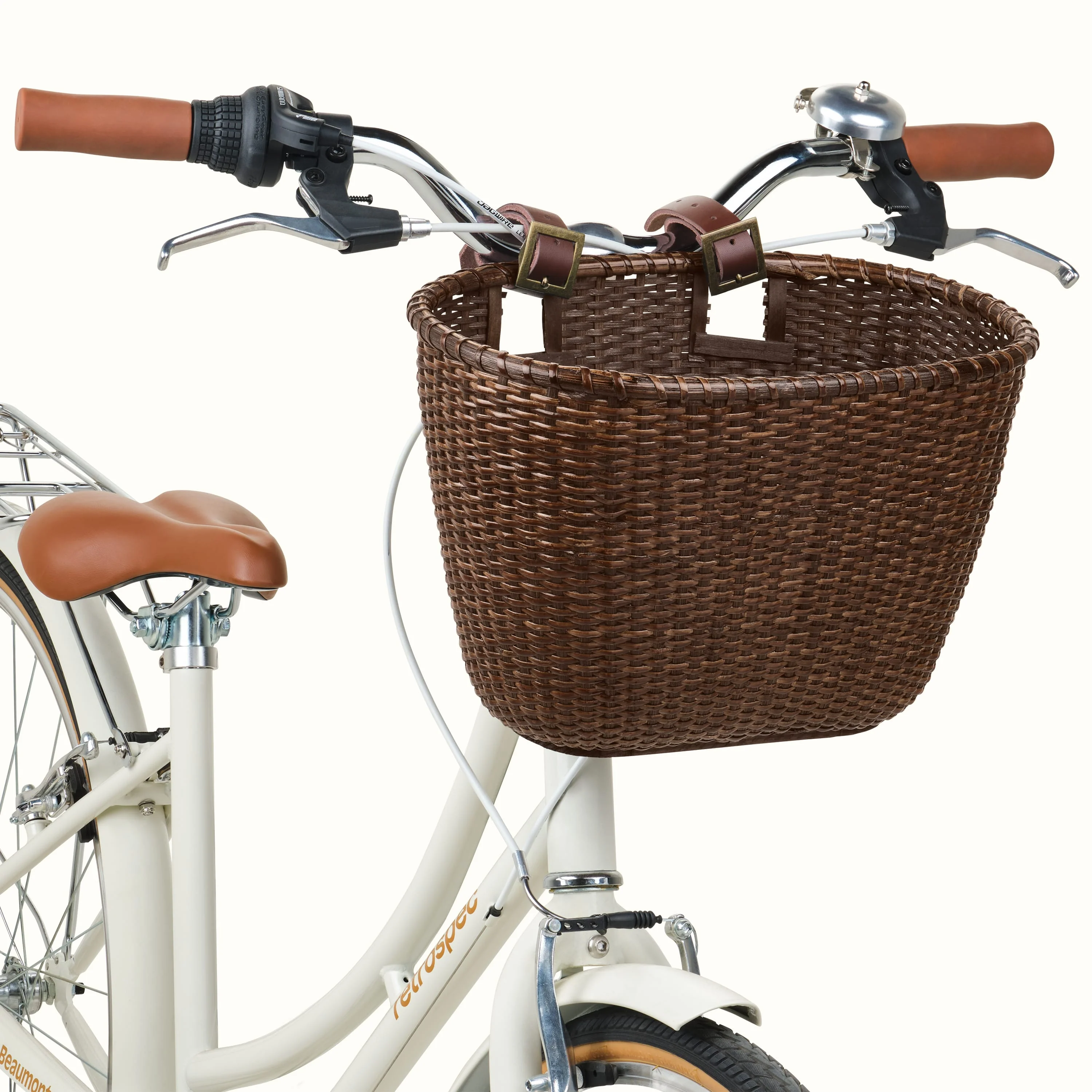 Dreamcatcher Handwoven Cane Bike Basket - Image 14