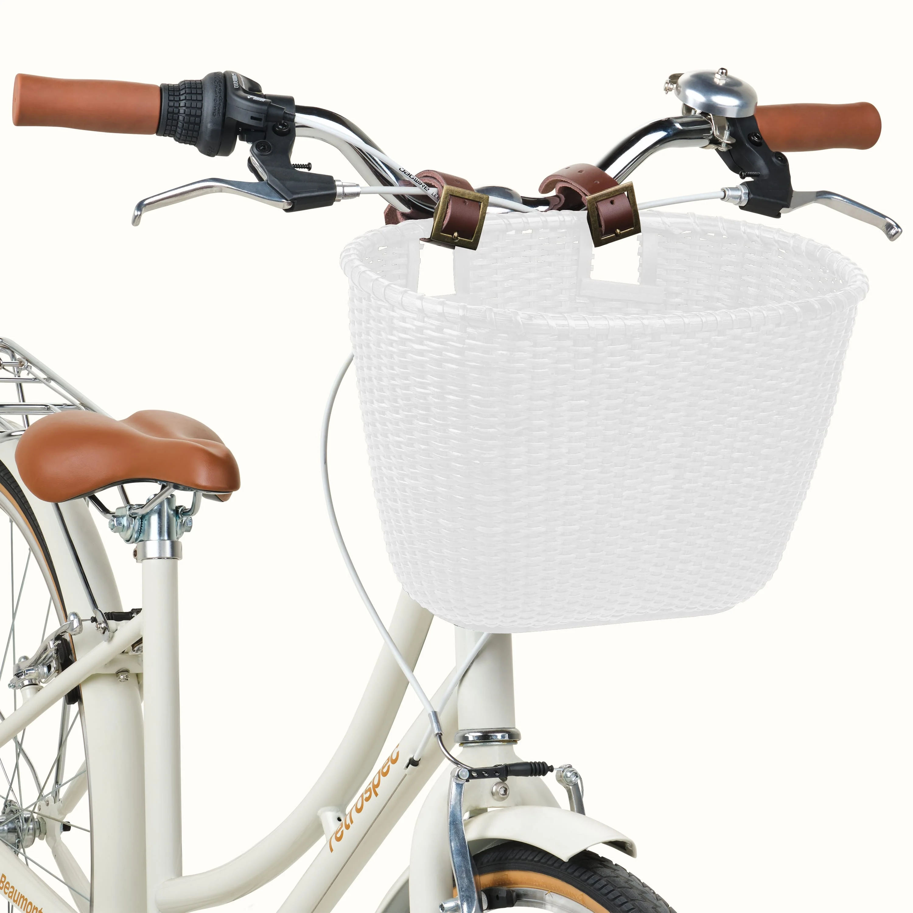 Dreamcatcher Handwoven Cane Bike Basket - Image 7