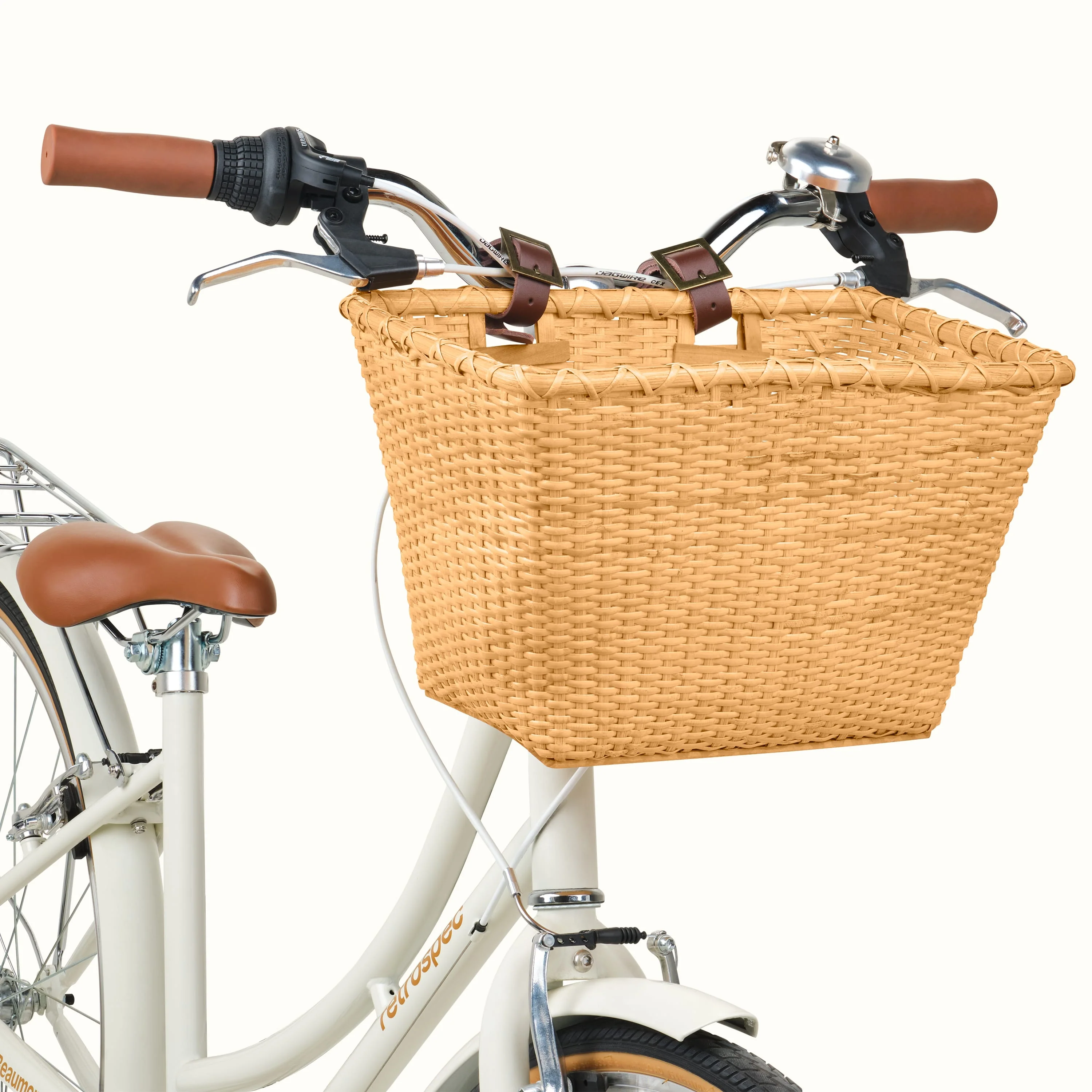 Toto Handwoven Cane Bike Basket - Image 3