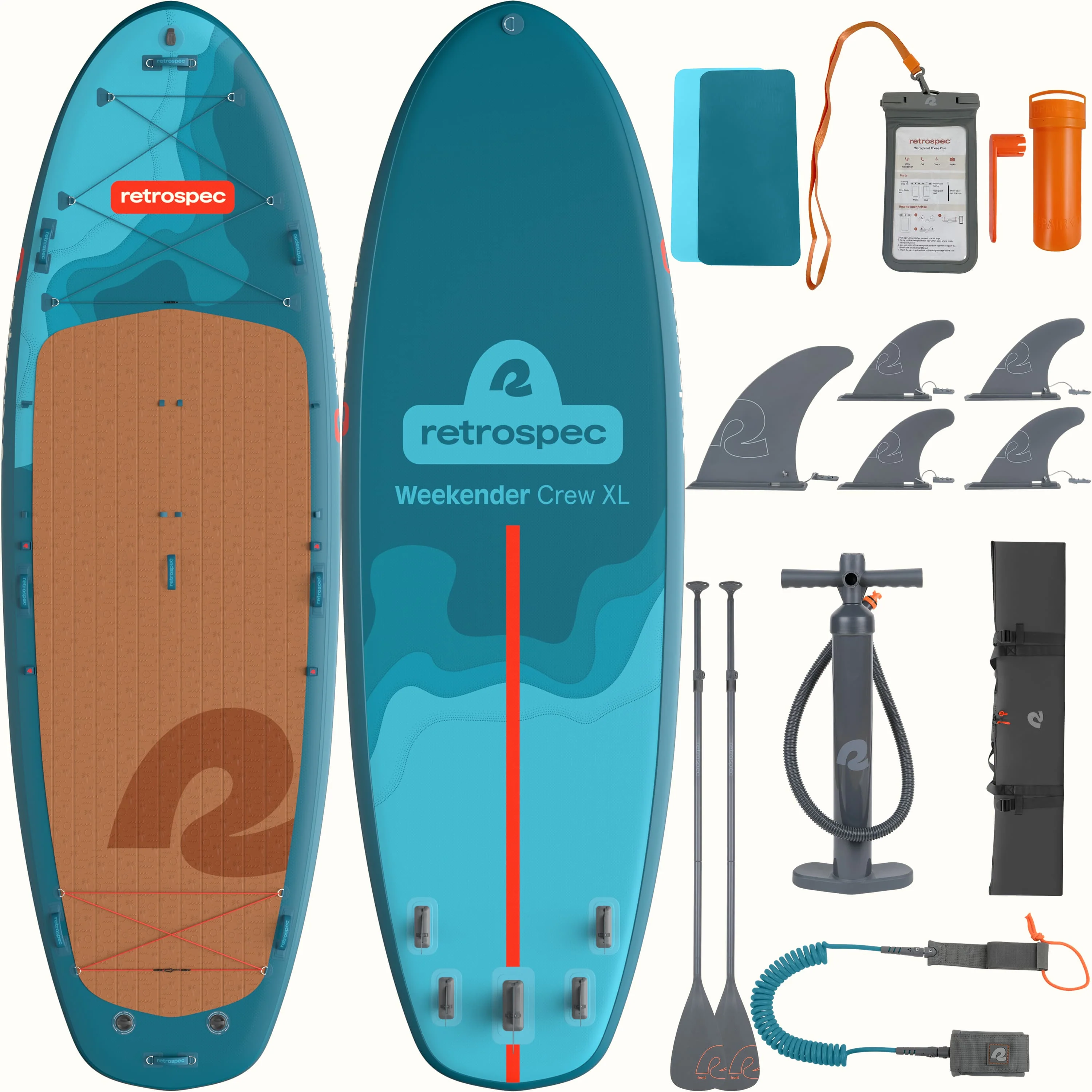 Weekender Crew XL Multi-Person Inflatable Stand Up Paddle Board 15’ - Image 9